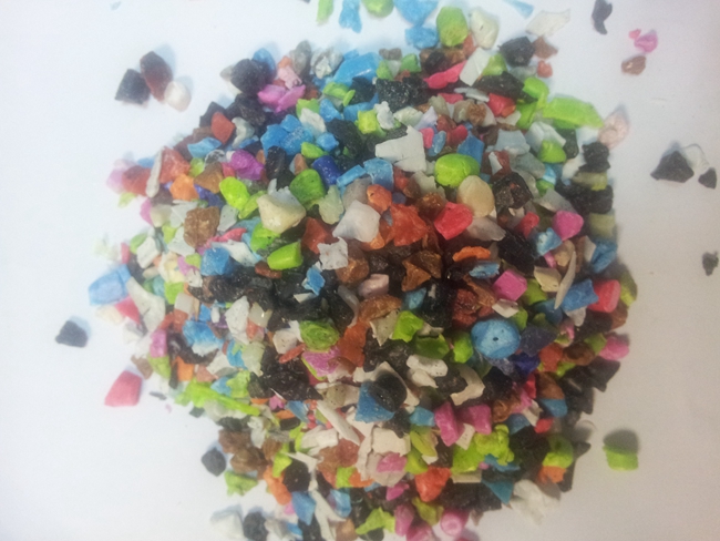 回收ABS杂色水口